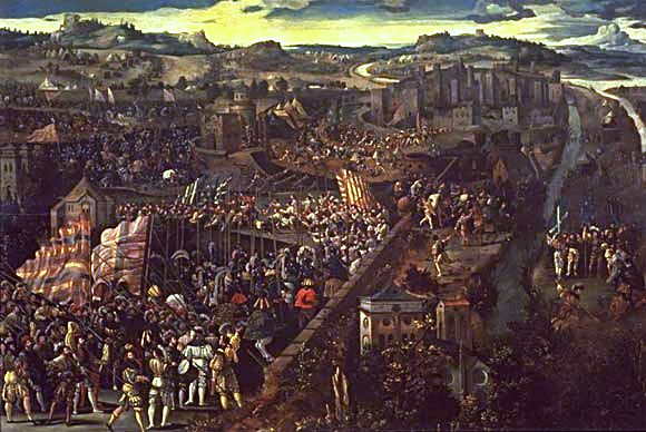 Battle of Pavia, 24 February, 1525, Flemish School, Birmingham Museum of Art, Kress Collection.